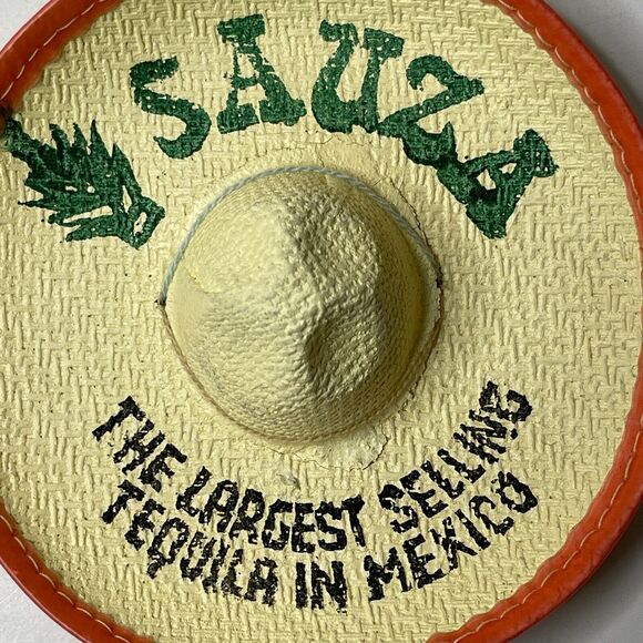 Set of 2 Vintage Sauza Tequila Promo Mini Sombreros Advertising Mexico Barware - Picture 3 of 13